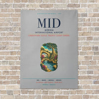 Thumbnail for Merida International Airport MID vertical canvas print - no frame - light gray background