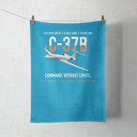 Thumbnail for C-37B Global Command Link design on turquoise towel