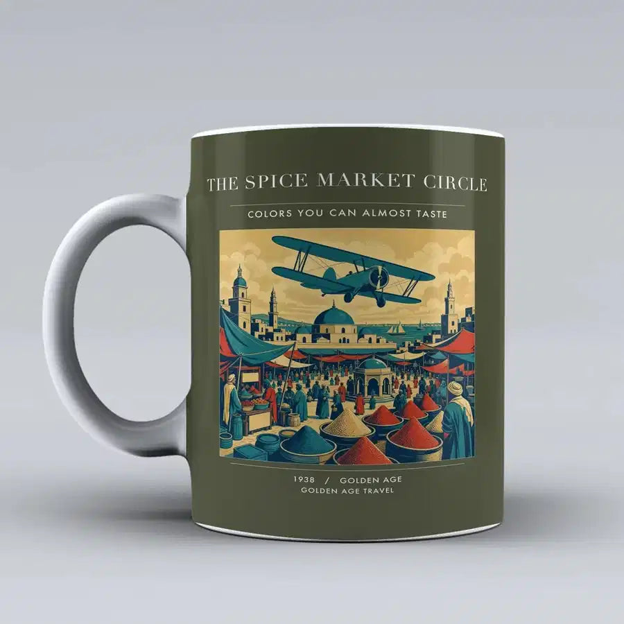 VINTAGE G4498 - The Spice Market Circle - Ceramic Mug design on greenarmy
