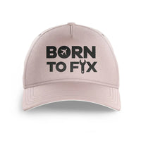 Thumbnail for Born To Fix Airplanes printed hat - pink