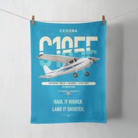 Thumbnail for Cessna A185F Skywagon design on turquoise towel
