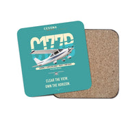 Thumbnail for Cessna 177B Cardinal design on turquoise 1 piece coaster