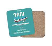 Thumbnail for Extra 300L design on turquoise 1 piece coaster