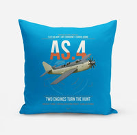 Thumbnail for Fairey Gannet AS.4 design on turquoise pillow