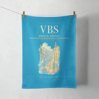 Thumbnail for Brescia Airport (VBS) design on turquoise towel