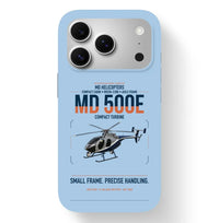 Thumbnail for MD Helicopters MD 500E design on light blue magsafe iphone case, for iPhone 17 Pro