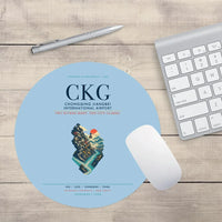 Thumbnail for Chongqing Jiangbei International Airport (CKG) design on light blue round mouse pad