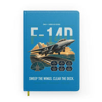 Thumbnail for F-14D Tomcat design on turquoise notebook