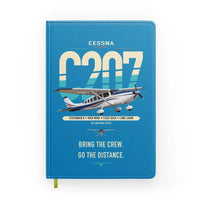 Thumbnail for Cessna T207A Stationair 8 design on turquoise notebook