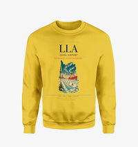 Thumbnail for Luleå Airport (LLA) design on yellow sweatshirt