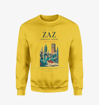 Thumbnail for Zaragoza Airport (ZAZ) design on yellow sweatshirt