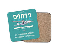 Thumbnail for Tecnam P2012 Traveller design on turquoise 1 piece coaster