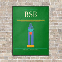 Thumbnail for Brasilia - Presidente Juscelino Kubitschek International Airport BSB - Canvas Framed - Green
