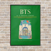 Thumbnail for M. R. Stefanik Airport BTS - Canvas Framed - Green