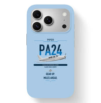 Thumbnail for Piper PA-24-250 Comanche 250 design on light blue magsafe iphone case, for iPhone 17 Pro
