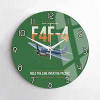 Thumbnail for F4F-4 Wildcat design on green no frame wall clock