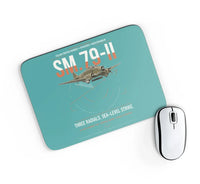 Thumbnail for Savoia-Marchetti SM.79-II Sparviero design on turquoise rectangle mouse pad