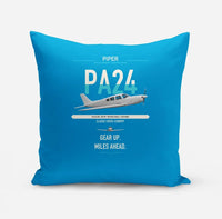 Thumbnail for Piper PA-24-250 Comanche 250 design on turquoise pillow