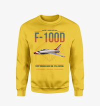 Thumbnail for F-100D Super Sabre design on yellow sweatshirt