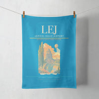 Thumbnail for Leipzig–Halle Airport (LEJ) design on turquoise towel