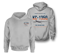 Thumbnail for KC-135Q Blackbird Tanker design on light gray double-side hoodie, double-side print