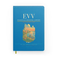 Thumbnail for Evansville Regional Airport (EVV) design on turquoise notebook