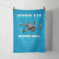 Thumbnail for Skydio X10 design on turquoise towel