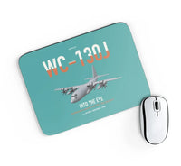 Thumbnail for WC-130J Hurricane Hunter design on turquoise rectangle mouse pad
