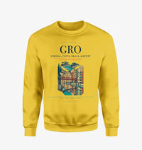 Thumbnail for Girona–Costa Brava Airport (GRO) design on yellow sweatshirt