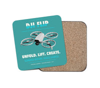 Thumbnail for DJI Flip design on turquoise 1 piece coaster