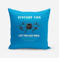 Thumbnail for DJI FlyCart 100 design on turquoise pillow