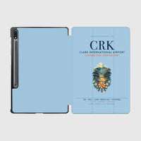 Thumbnail for Clark International Airport (CRK) design on light blue samsung tablet tablet case