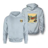 Thumbnail for VINTAGE G4480 - The First Snow Circuit - Double-Side Hoodie design on lightblue double side
