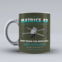 Thumbnail for Matrice 4D Mug design on green army dji