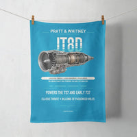 Thumbnail for JT8D design on turquoise towel