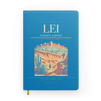 Thumbnail for Almería Airport (LEI) design on turquoise notebook