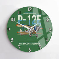 Thumbnail for Boeing P-12E design on green no frame wall clock