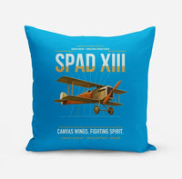 Thumbnail for SPAD XIII design on turquoise pillow