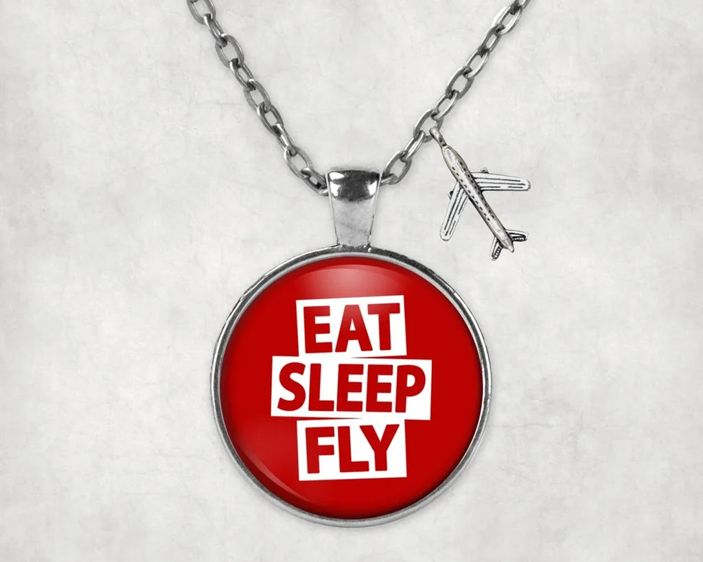 Eat Sleep Fly Necklace - view 9