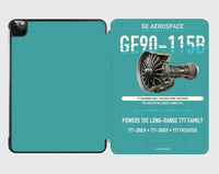 Thumbnail for GE90-115B design on turquoise ipad tablet case