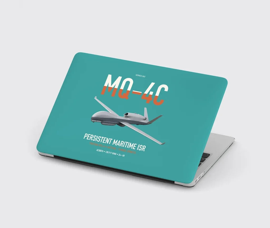 MQ-4C Triton IFC-4 design on turquoise MacBook case