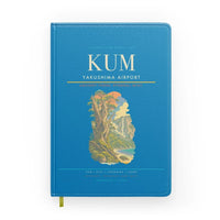 Thumbnail for Yakushima Airport (KUM) design on turquoise notebook