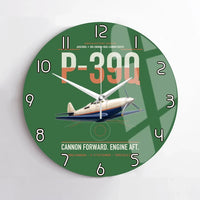 Thumbnail for P-39Q Airacobra design on green no frame wall clock