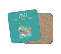 Thumbnail for Petersburg James A. Johnson Airport (PSG) design on turquoise 1 piece coaster