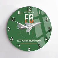 Thumbnail for Hawker Hunter F6 design on green no frame wall clock