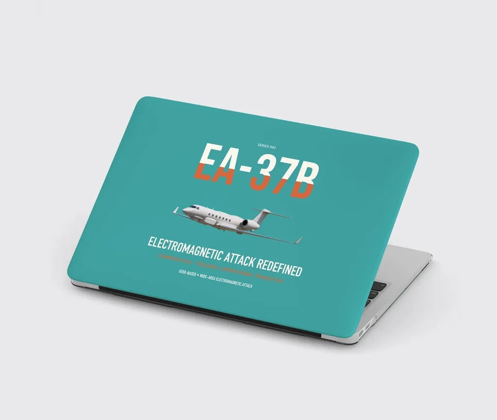 EA-37B Compass Call design on turquoise MacBook case
