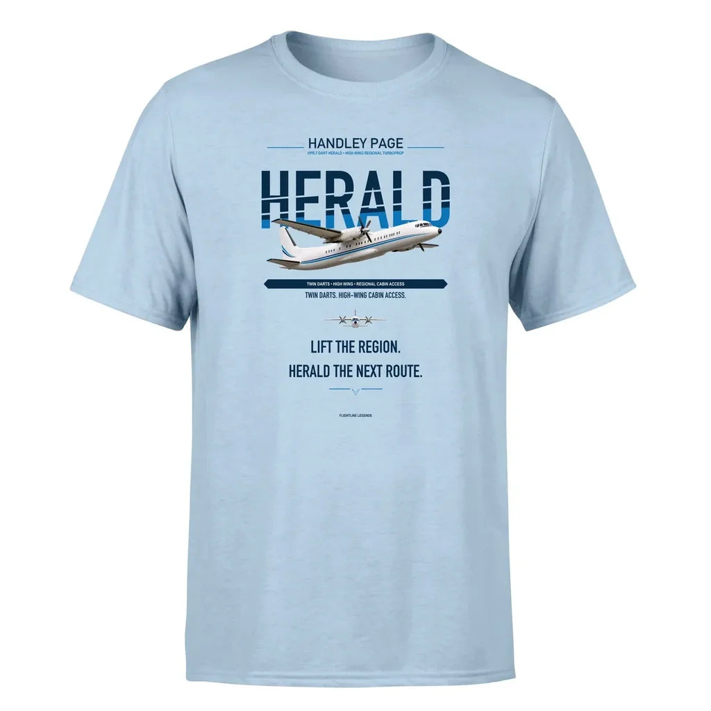Handley Page HPR.7 Dart Herald design on light blue single side