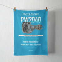 Thumbnail for PW2040 design on turquoise towel