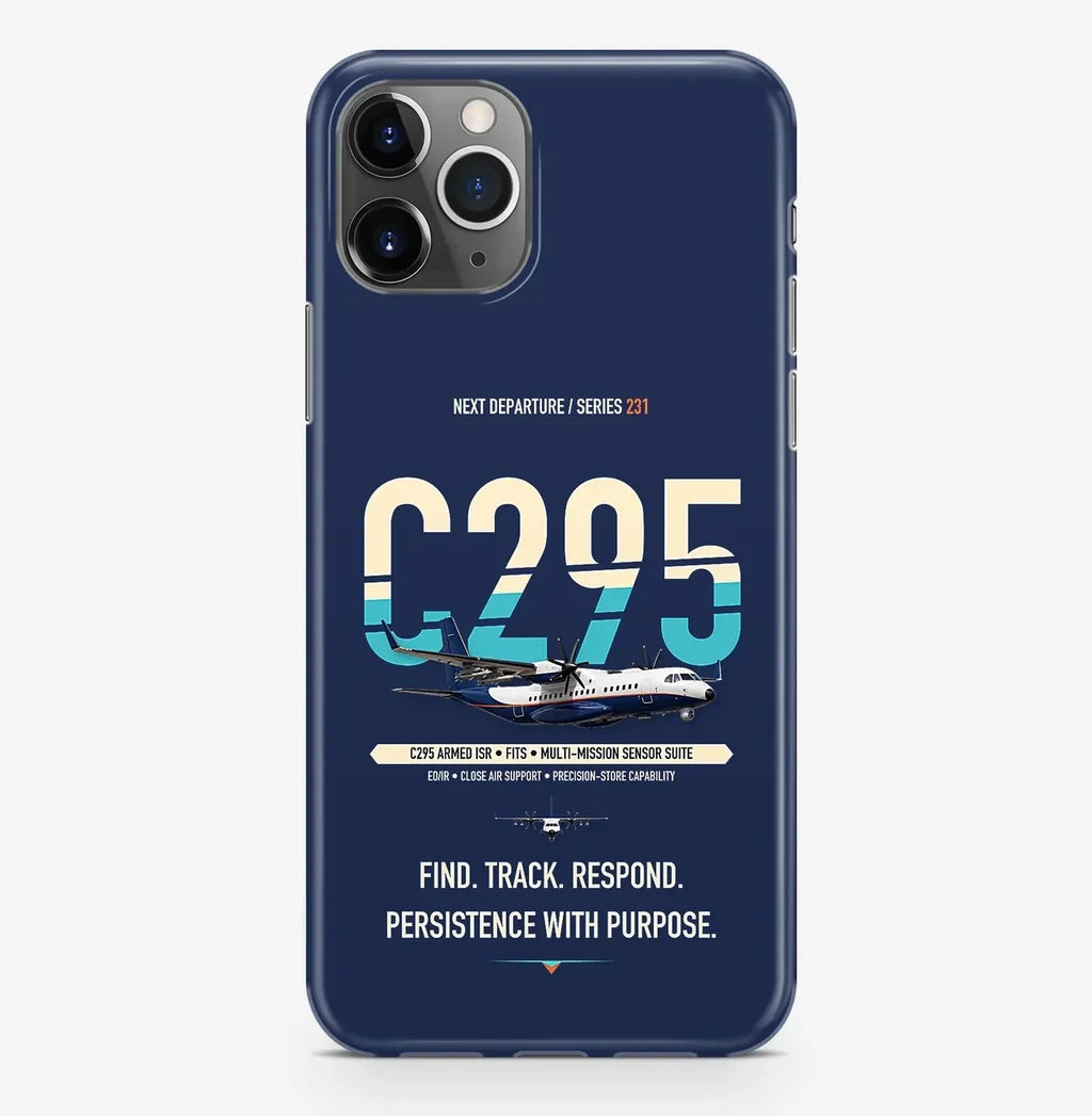 Airbus C295 Armed ISR Case ProMax design on navy blue iphone case promax