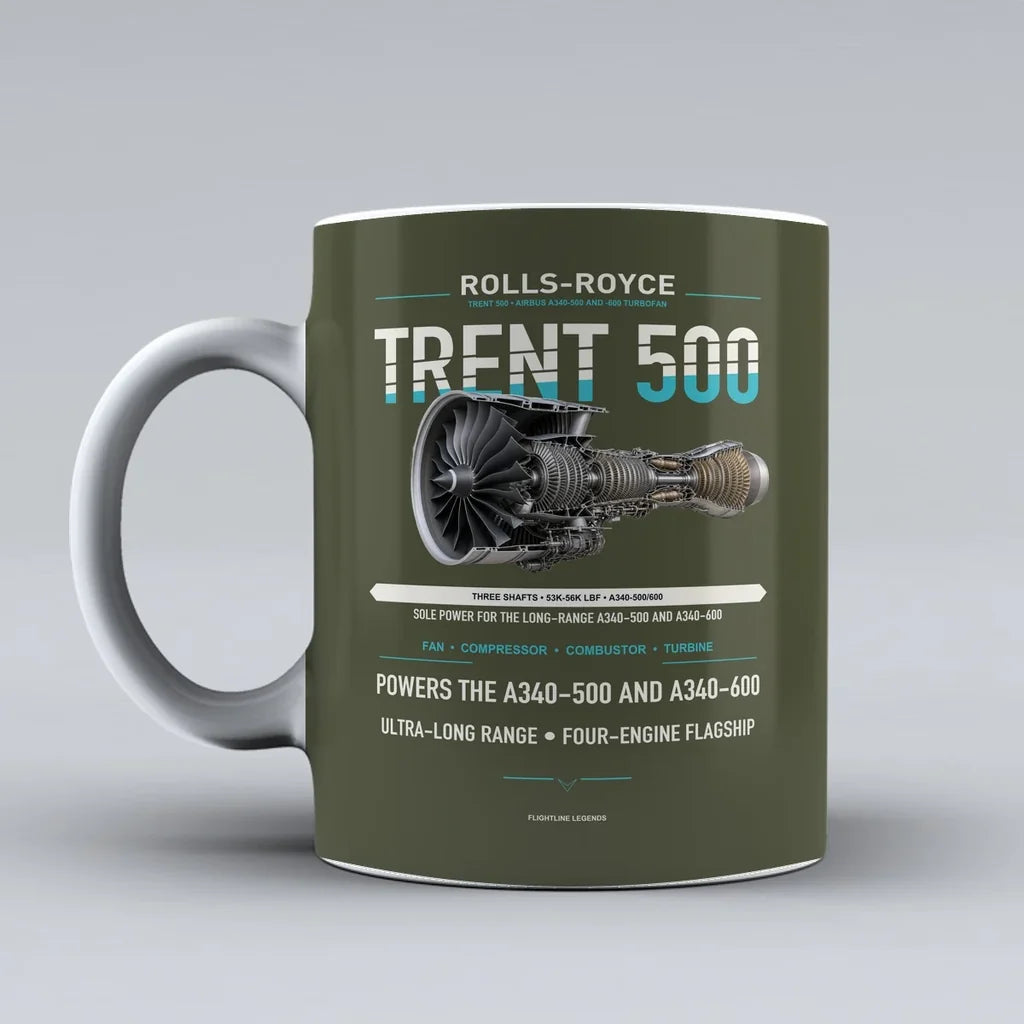 500 Mug design on green army trent